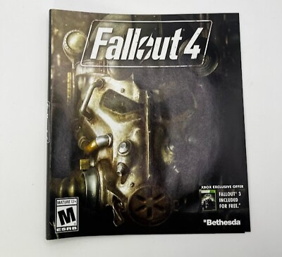 #ad Xbox One Fallout 4 COVER ART ONLY FREE SHIPPING NO CASE OR GAME $2.99