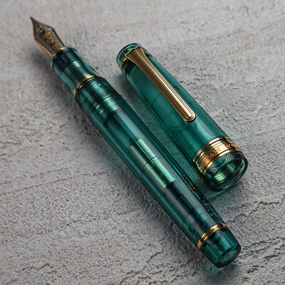 #ad SAILOR x WANCHER Professional Gear Progear Fountain Pen Turquoise Green NWB $389.00