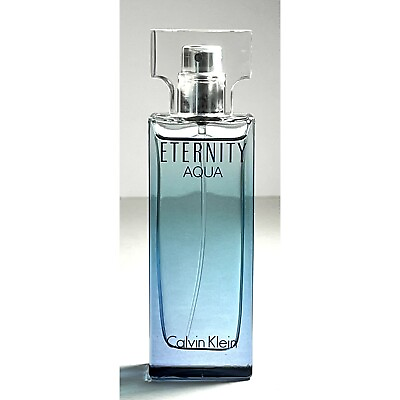 #ad Eternity Aqua by Calvin Klein Eau De Parfum for Women Almost Full 1oz READ $59.99