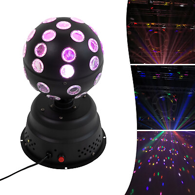 #ad Disco Ball Party LED Strobe 9 Lights Sound Activated Multi Colors Magic 110V $108.21