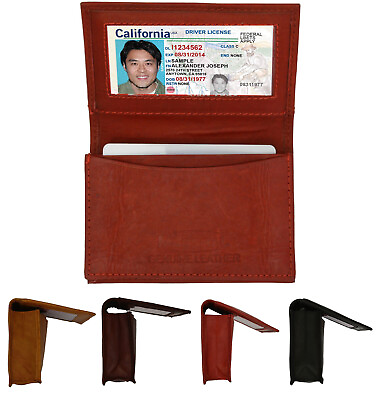 #ad Genuine Leather Expandable Pocket Credit Card ID Holder Unique Men#x27;s Wallet $9.41
