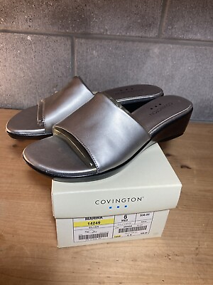#ad Womens US Size 6 Heels Covington Marina Silver Shoes $19.00
