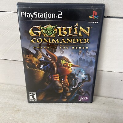 #ad Goblin Commander: Unleash the Horde Sony PlayStation 2 2003 CIB w Reg. Card $18.04