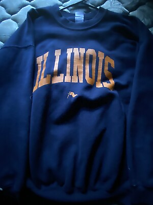 #ad Dark Blue Illinois Sweatshirt XL $25.00