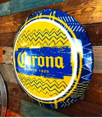 #ad Corona Dome Sign 15quot; Round Metal Sign ManCave $29.95