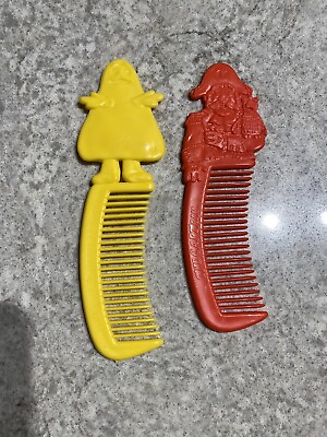 #ad 2 Vintage McDonald#x27;s Happy Meal Gift COMB Captain Red amp; Grimace Yellow 1980 85 $10.43