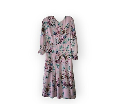 #ad Nanette Lepore Floral Midi Dress In Sugar Plum size 2 $30.00