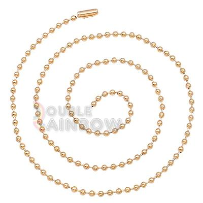 #ad #ad C21 30quot;inch Men stainless steel Gold 3mm ball bead necklace chain link $6.99