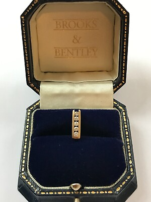 #ad 0.20ct Diamond 9ct Gold Drop Lineal Vintage Pendant GBP 250.00