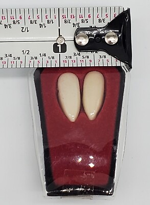 #ad Realistic FANGS 0.75quot; Coffin Box Vampire Wolf Dracula Halloween Cosplay Edward $7.00