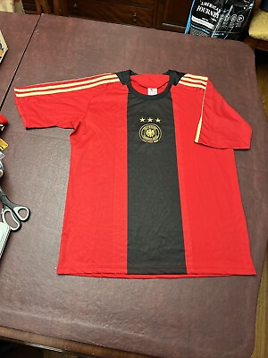 #ad Germany Away football shirt 2008 2009 Racing God Soccer Jersey Size L Large $29.95