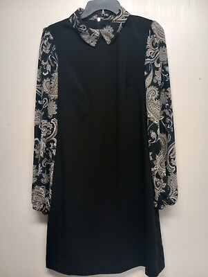 #ad Tommy Hifinger Dress For Elegant Women With Long Transparent Printed Sleeves. $45.00