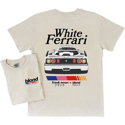 Frank Ocean BLOND WHITE FERRAR Short Sleeve Shirt blond album music gift $24.95