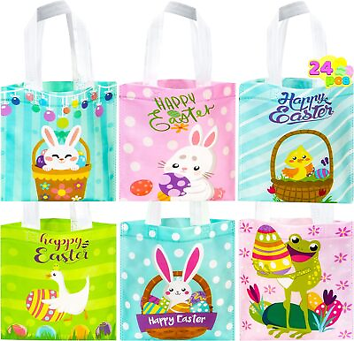 #ad #ad Syncfun 24 Pcs Easter Gift Bags 8.7quot; x 8.7quot; Mini Size Creamed Tone Easter Gift $20.99