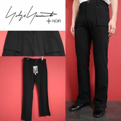 #ad Yohji Yamamoto Hem Slit Pocket Design Pants 3 W40cm L80cm JAPAN $200.33