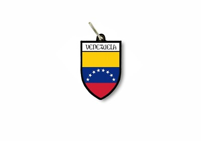 #ad keychain key chain ring flag national souvenir shield venezuela $5.39