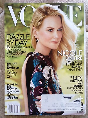 #ad Vogue magazine Nicole Kidman read once stored see all pics wear age August 2015 $13.44