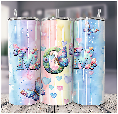 #ad #ad Custom Butterfly Mom Design 20oz Tumbler Gift For Her Mothers Day gift $22.99