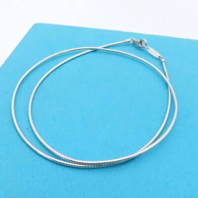 #ad Tiffany Co. Wire Silver Necklace Sv925 40Cm Ms14 $195.07