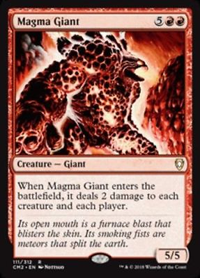 #ad MTG x4 Magma Giant Commander Anthology 2 Rare Red Magic the Gathering NM M C $1.99