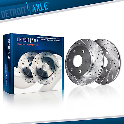 #ad 305mm Front DRILLED amp; SLOTTED Brake Rotors for Escalade Silverado Sierra 1500 $79.41