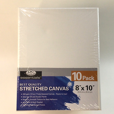 #ad 10 Pack Royal amp; Langnickel Essentials Stretched Canvas 8quot; X 10quot; Brand New $21.75