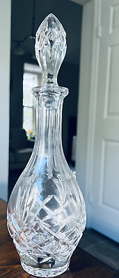 VINTAGE RUSSIAN EMPIRE ETCHED HEAVY CRYSTAL VODKA or LIQUOR DECANTER $69.99