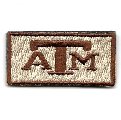 #ad FSS TEXAS Aamp;M AGGIES FLIGHT SUIT SLEEVE EMBROIDERED DESERT HOOK amp; LOOP PATCH $39.99
