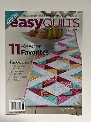#ad Easy Quilts Spring 2020 Reader Favorites Best Of Edition $4.00
