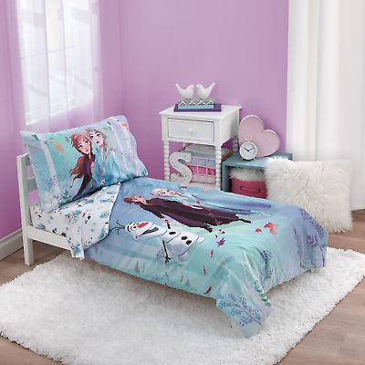 Toddlers Bedding Set Comforter Disney Frozen for Kid Girls Full Twin Size 5 Pcs $57.97