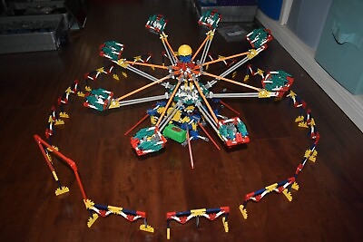 #ad K#x27;nex Octopus Fair Carnival Ride 1000 Pieces W Disassembly amp; Knex Motor Lot $60.86