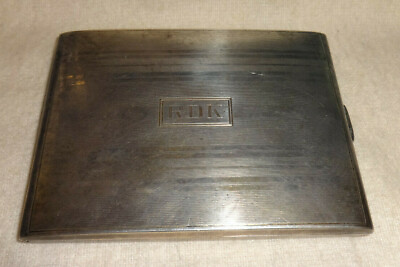 #ad Vtg Antique R. BLACKINTON amp; CO Sterling Silver Hand Engraved Cigarette Case RDK $149.99