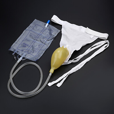 #ad 1000ml Men Portable Wearable Urinal Urine Bag Collector Toilet Male Travel US $12.02