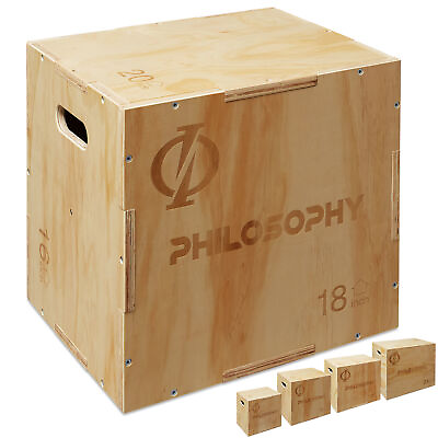 #ad 3 in 1 Wood Plyometric Box Jump Box for Training amp; Conditioning $76.99