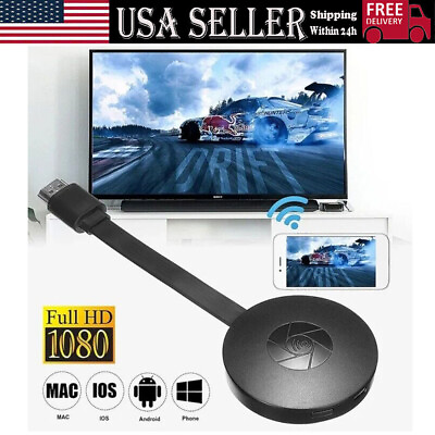 #ad WIFI WIRELESS HDMI MiraSCREEN DISPLAY ADAPTER FIT 1080P TV MIRACAST DONGLE $12.88