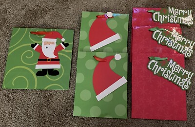 #ad Small Holiday Gift Bags Variety Of styles Set Of 6 Bags New $5.00
