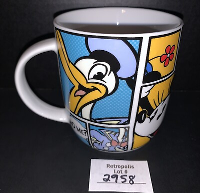 #ad DISNEY Jerry Leigh Mickey Minnie Donald Goofy Ceramic Coffee Mug $22.00