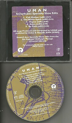 #ad UMAN Smooth Jazz Sampler w 5 RARE SHOW EDITS PROMO DJ CD Single 1997 USA MINT $24.99