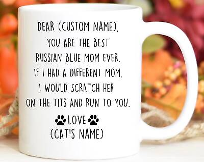 #ad #ad Russian Blue Cat Mom Birthday Gift Russian Blue Mom Christmas Gift Blue Cat Mom $16.99