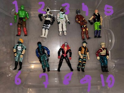 #ad GI Joe lot of 10 figures tight joints READ 1:18 scale $125.00