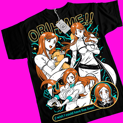 #ad Orihime Inoue T Shirt Anime Ichigo Aizen Bleach Shirt Zaraki Kenpachi All Sizes $18.50