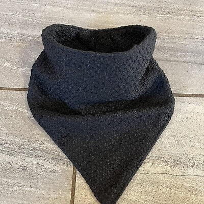 #ad Black Scarf Neck Cowl Magnetic 100% Polyester $7.00