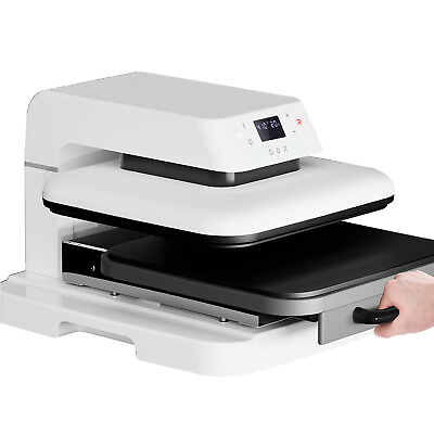 #ad HTVRONT Auto Heat Press Machine 15x15 Plate T Shirt Printing Machine For Cricut $266.39