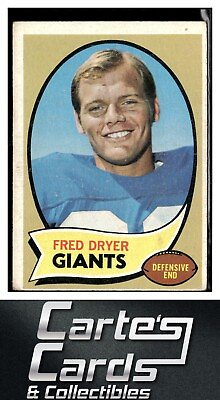 #ad Fred Dryer 1970 Topps #247 New York Giants Rookie RC $5.95