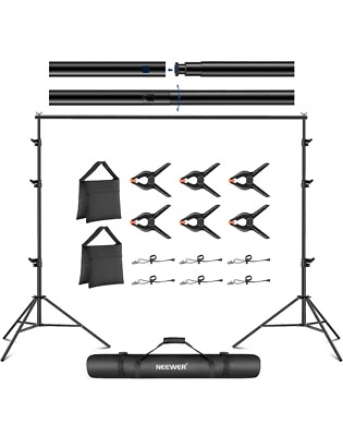 #ad Neewer Photo Studio Backdrop Support System 10ft 7ft 2.1m High $25.00