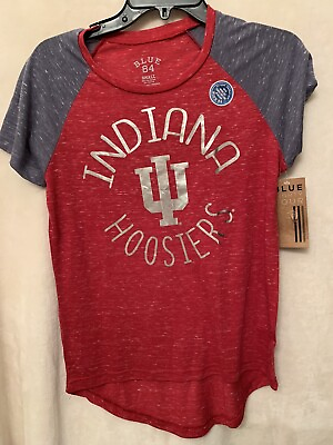 #ad Womens Indiana Hoosiers Cardinal Red T Shirt Small NWT NCAA Basketball Football $10.99
