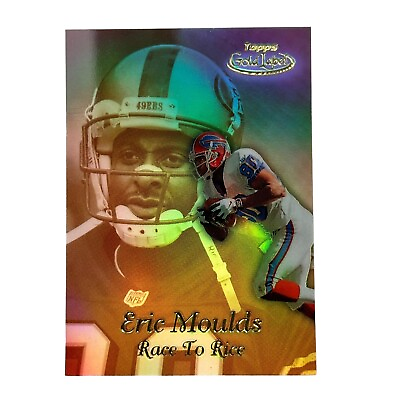 #ad 1999 Topps Gold Label Race to Rice Black Label Eric Moulds #R12 #12 Jerry Card $4.19