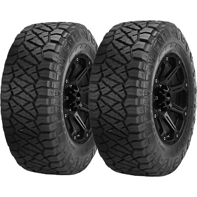 #ad QTY 2 255 70R18 Nitto Ridge Grappler 116T XL Black Wall Tires $543.98