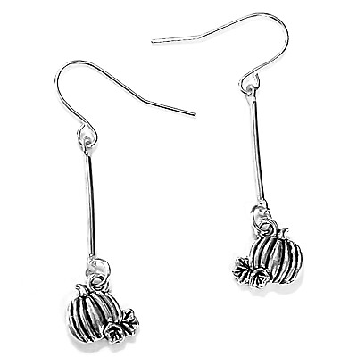 #ad Silver Pumpkin earrings Pumpkin earrings Halloween Earrings $12.00