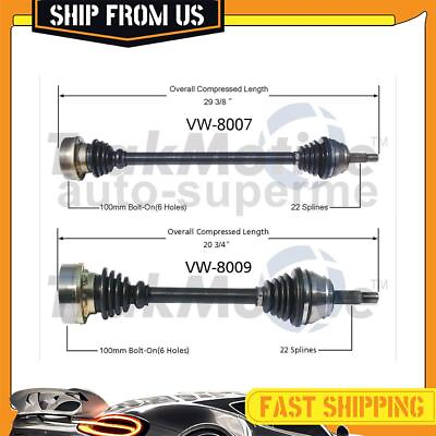 #ad For 1985 1988 Volkswagen Scirocco 1.8L Front CV Axle Half Shaft Joints 2x $171.68